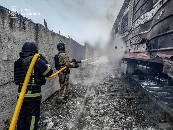 РФ атакувала дронами залізничну інфраструктуру на Сумщині