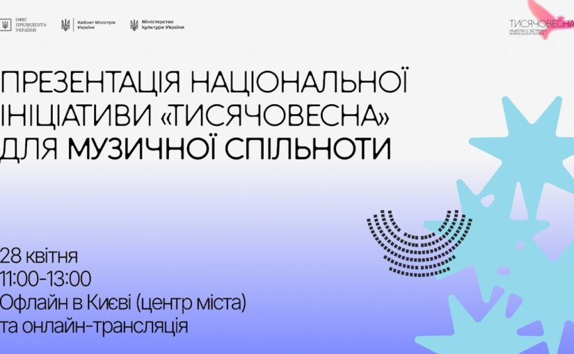 Презентація ініціативи “Тисячовесна” для музичної спільноти